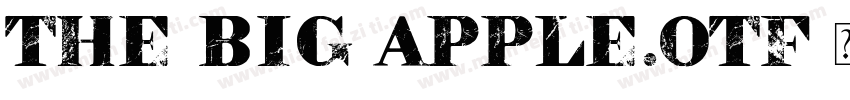 The Big Apple.otf字体转换